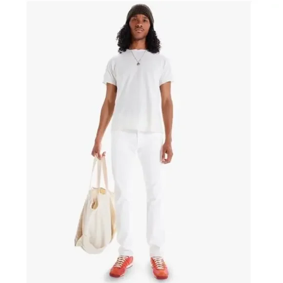 MOTHER MR | NEW Tooth & Nail The Neat White Jeans Straight Leg Neutral Summer 36 - Picture 13 of 13